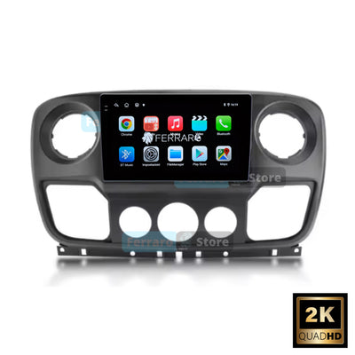 Autoradio per Renault Master, Nissan NV400, Opel Movano 9" 2K (2010-2019) Android, Bluetooth, CarPlay, Android Auto, 12/256GB Ram
