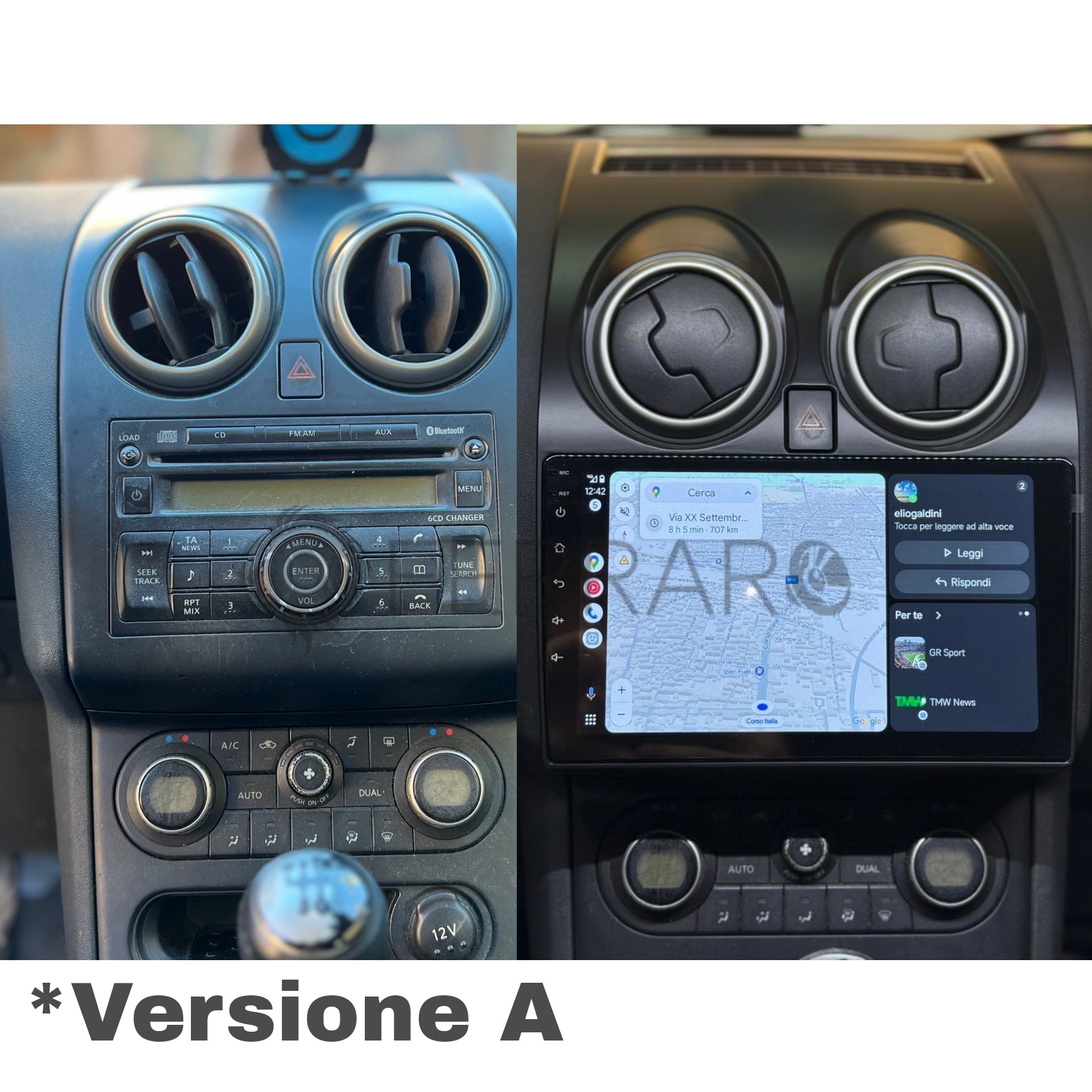 (PRENOTA) Autoradio per Nissan Qashqai J10 9" 2K (2007-2014) Android, Bluetooth, CarPlay, Android Auto, 12/256GB Ram
