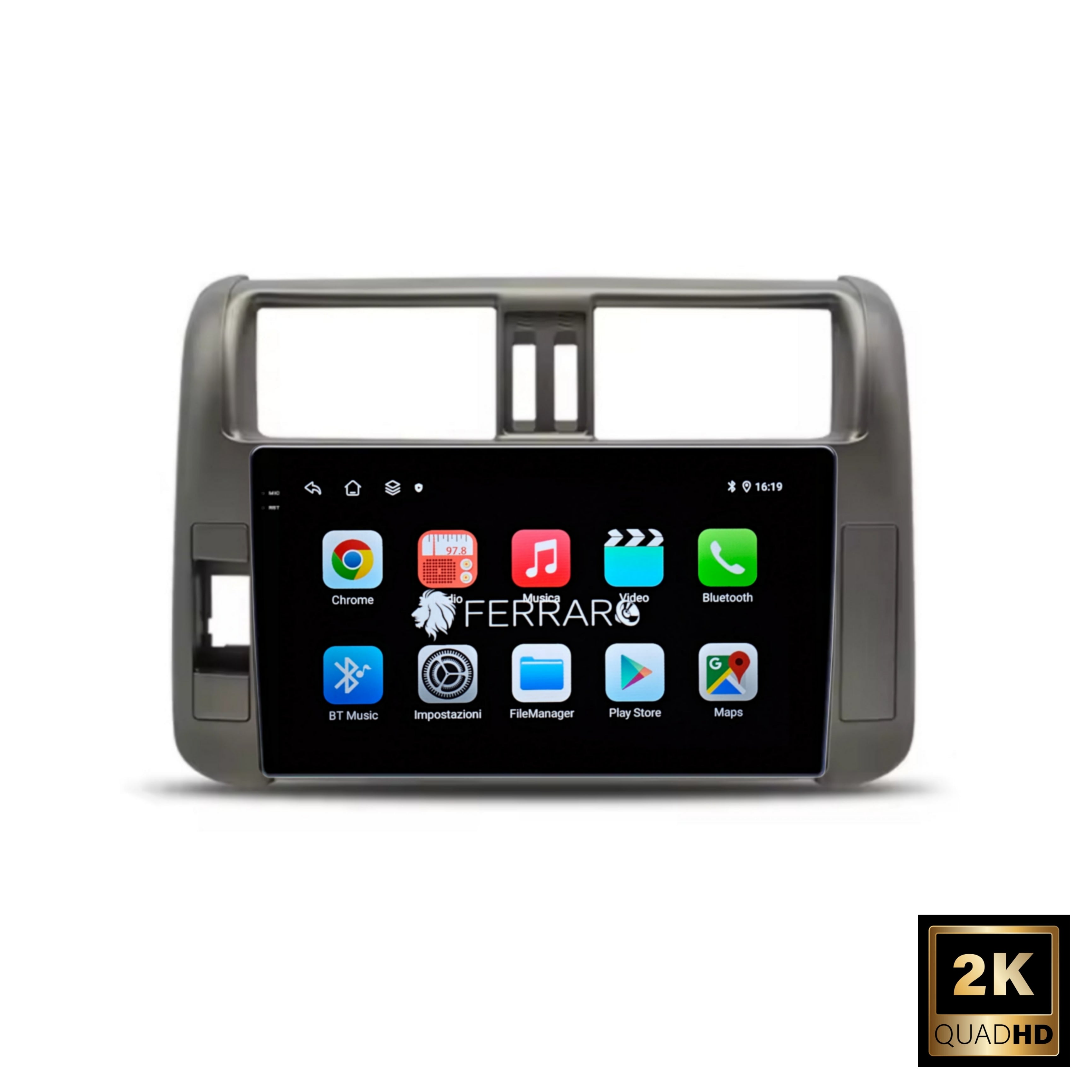(PRENOTA) Autoradio per Toyota Prado 9" 2K (2009-2023) Android, Bluetooth, CarPlay, Android Auto, 12/256GB Ram
