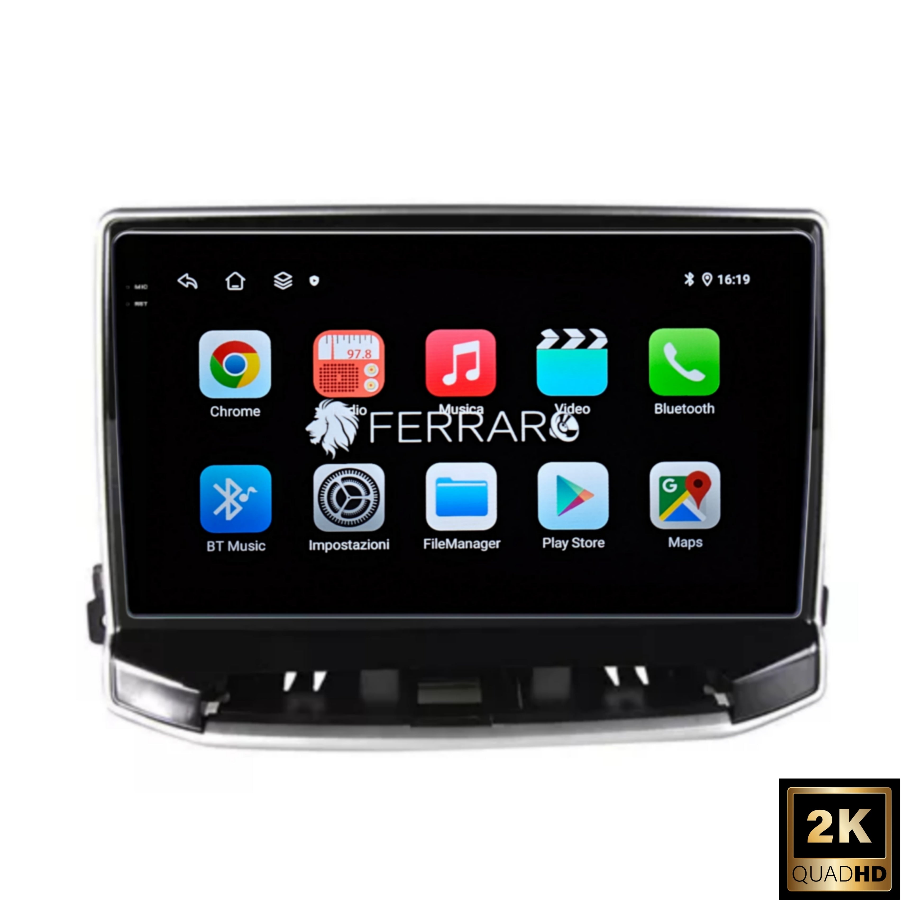 Autoradio per Jeep Compass 10.1" 2K (Dal 2021+) Android, Bluetooth, CarPlay, Android Auto, 4/64GB Ram