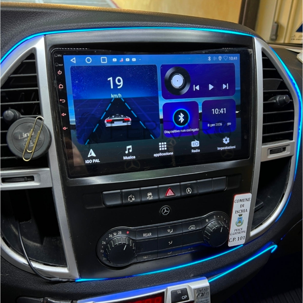 Autoradio per Mercedes Vito W447 10.1" 2K | 2014-2019 | Android | Bluetooth | CarPlay | Android Auto | 4/64GB Ram