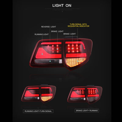 (PRENOTA) Fanali Posteriore Completo per Toyota Fortuner (2011-2015) a LED