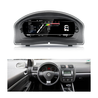 (PRENOTA) Virtual Cockpit 12.3" per Volkswagen Golf 5ª Serie, HD Ultra, CarPlay e Android Auto