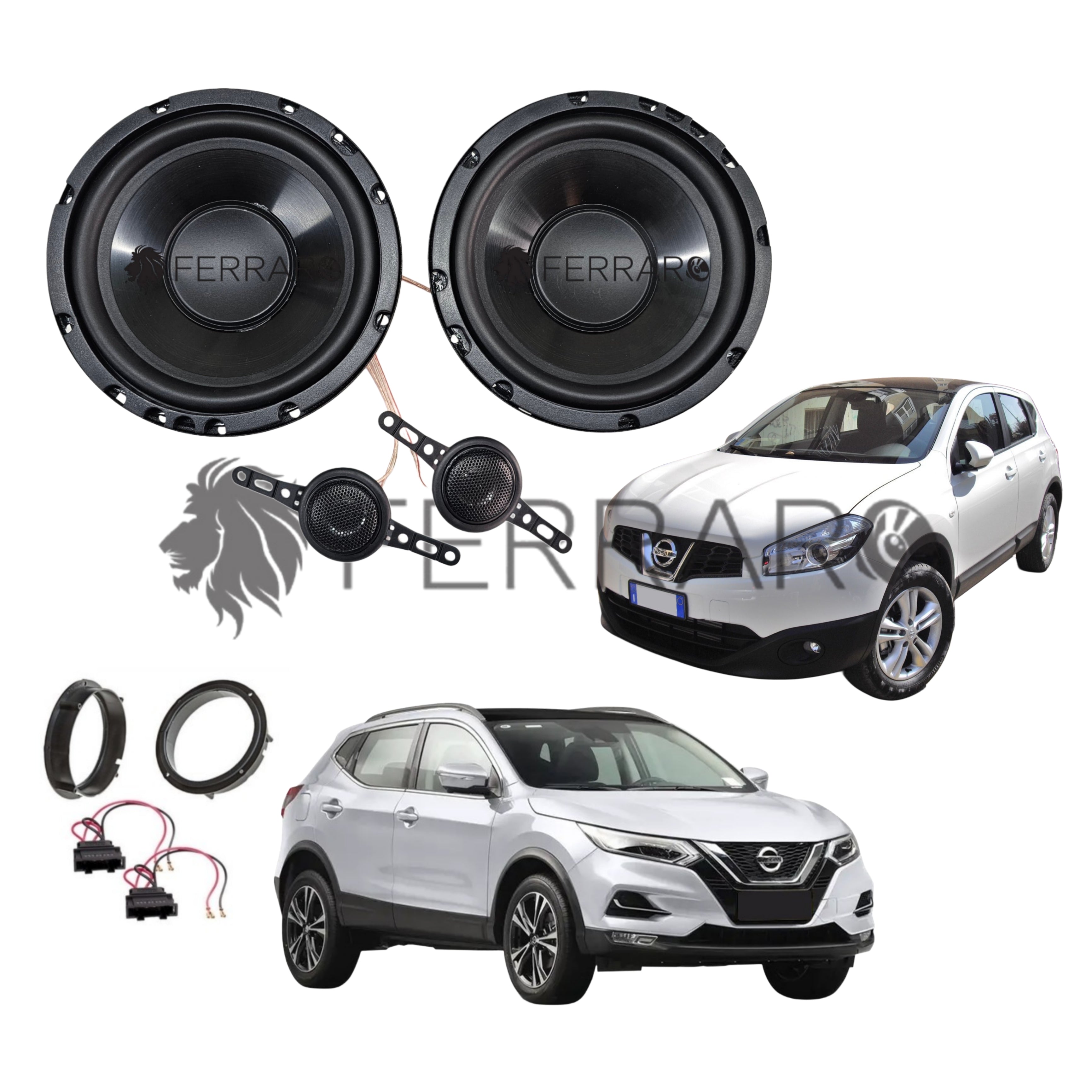 FerraroStore Kit 2 Altoparlanti, ASK-165.2, Ant o Post, Nissan Qashqai