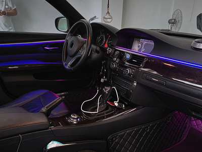 (PRENOTA) Ambient Light per BMW Serie 3 E90 (2005-2013), 256 Colori, APP