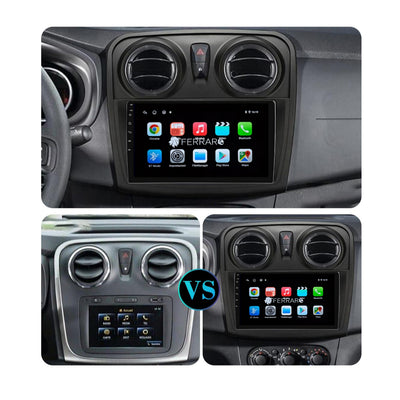 Autoradio per Logan, Sandero, Stepway Symbol 9", Android, Bluetooth, CarPlay, Android Auto, 2GB/4GB/6GB/8GB Ram