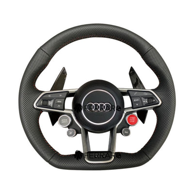 (PRENOTA) Volante per Audi, Mezzo Perforato, Filettatura, Pulsanti, RS