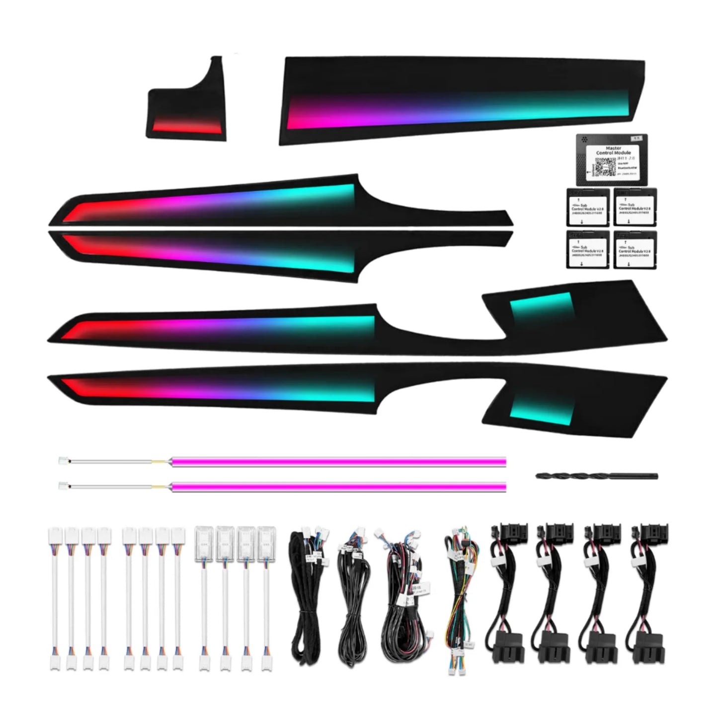 (PRENOTA) Ambient Light per Porsche Panamera 970 (2010-2016), 256 Colori,  APP