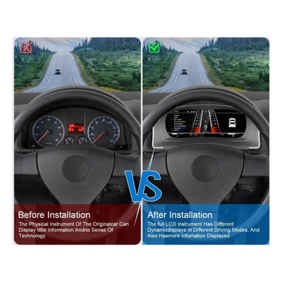 (PRENOTA) Virtual Cockpit 12.3" per Volkswagen Golf 5ª Serie, HD Ultra, CarPlay e Android Auto