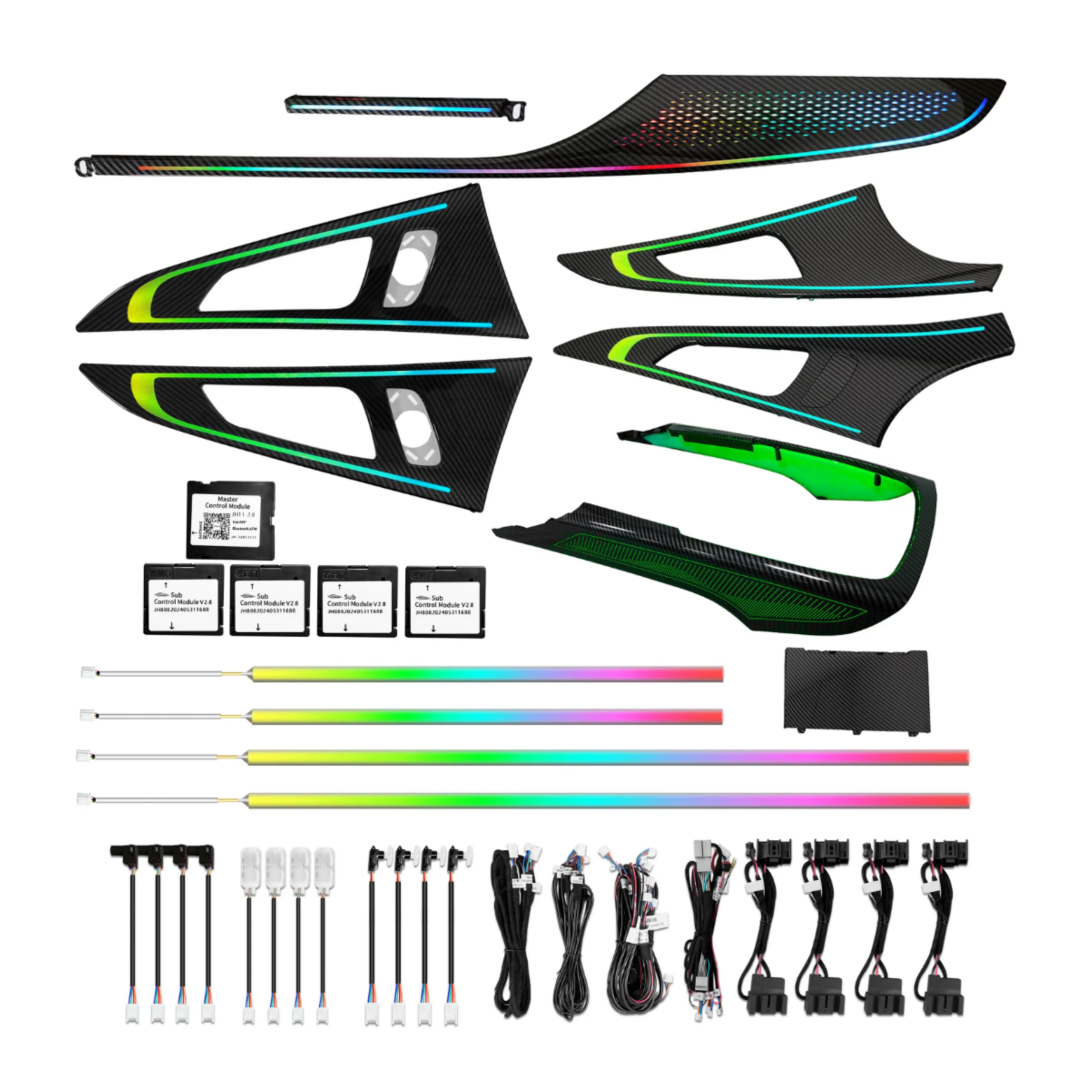 (PRENOTA) Ambient Light per Audi A6 C7 (2011-2018), 256 Colori, APP