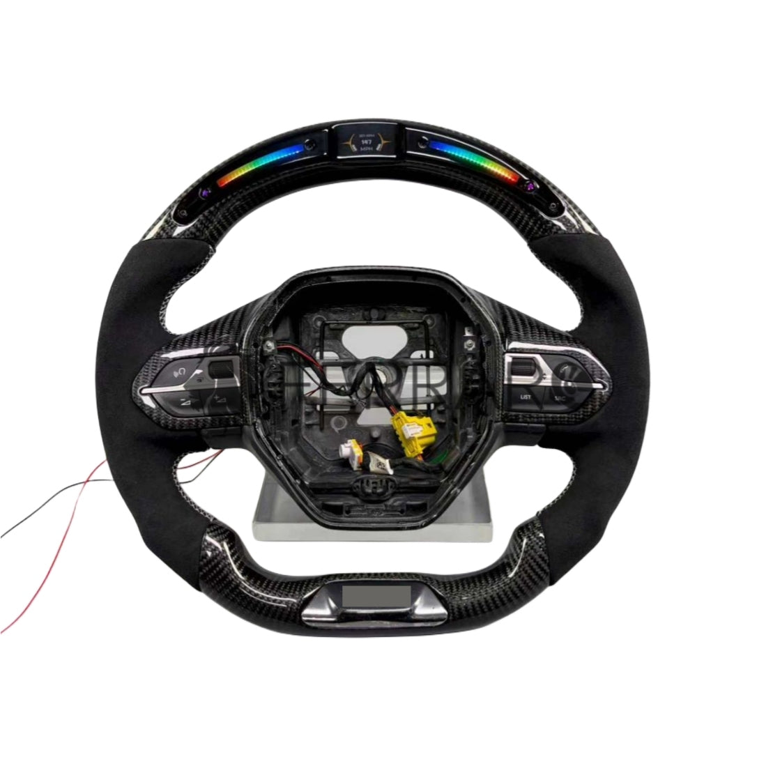 (PRENOTA) Volante Sportivo per Peugeot 3008, Carbonio, Customizzato in Pelle, LED