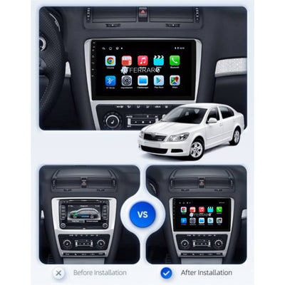 Autoradio per Skoda Octavia MK2 10.1" (2008-2012) Android, Bluetooth, CarPlay, Android Auto, 2GB/4GB/8GB Ram