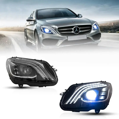 (PRENOTA) Fanali Anteriore Completo per Mercedes Classe C W205 (2015-2021) a LED