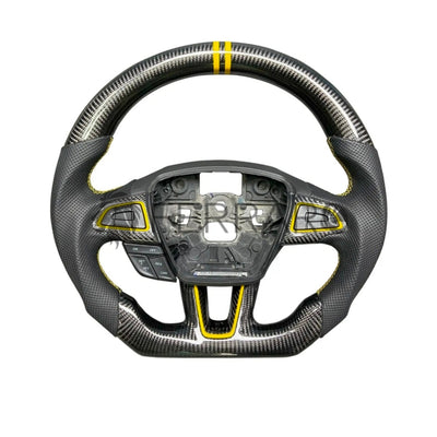 (PRENOTA) Volante Sportivo per Ford Kuga, Escape, Focus, MK4, Carbonio, Customizzato in Pelle