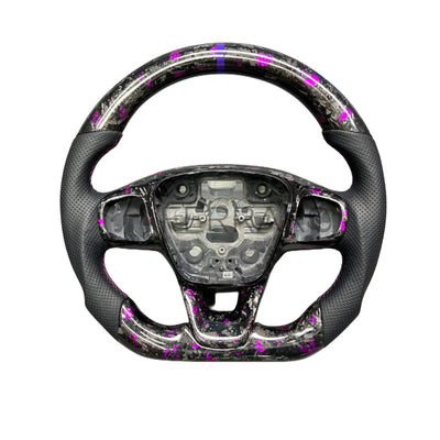 (PRENOTA) Volante Sportivo per Ford Fiesta ST Line,  Carbonio, Customizzato in Pelle (su Realizzazione)