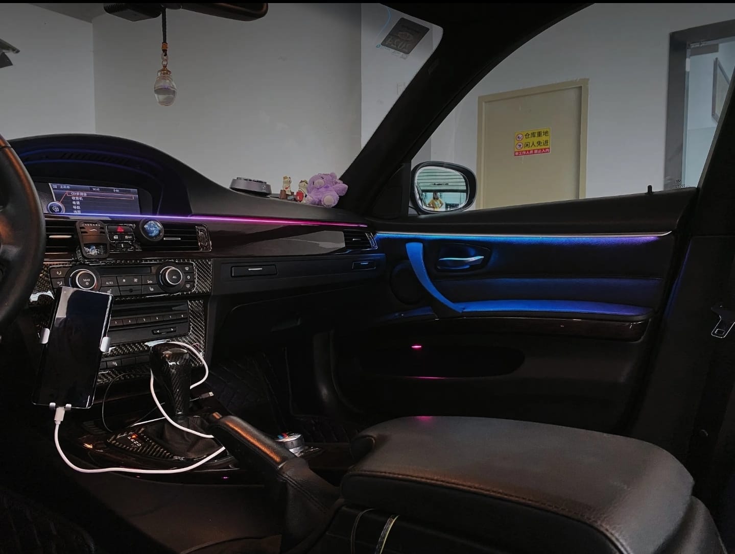 (PRENOTA) Ambient Light per BMW Serie 3 E90, E91 (2005-2013), 256 Colori, APP