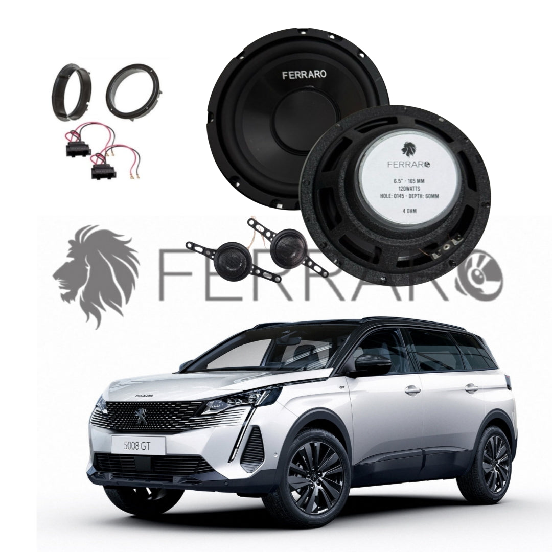 FerraroStore Kit 2 Altoparlanti, ASK-165.2, Anteriori, Peugeot 5008 2ª Serie (Dal 2016>)