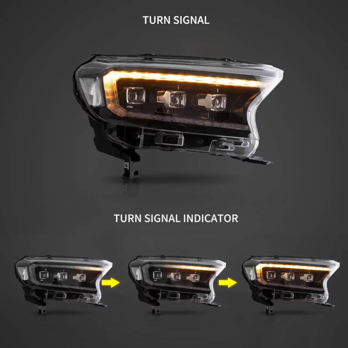 (PRENOTA) Fanali Anteriore Completo per Ford Ranger 3ª Serie (2015-2021) a LED