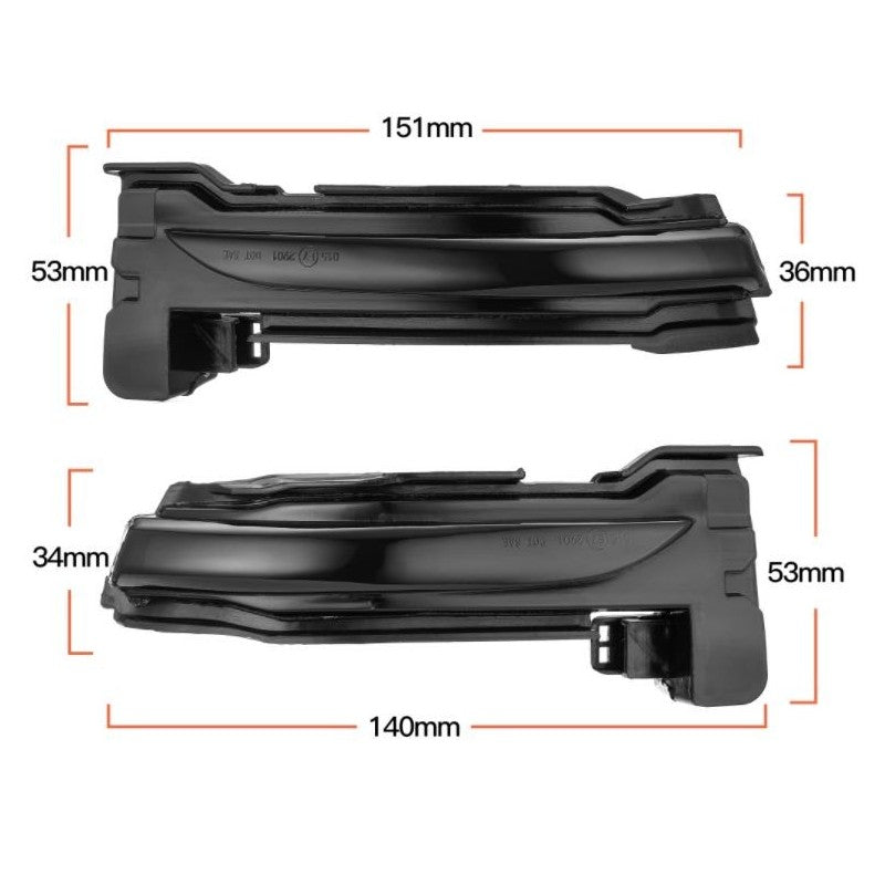 (PRENOTA) Specchietti Laterali Led per Ford Focus MK4 (2018-2022), Plug and Play