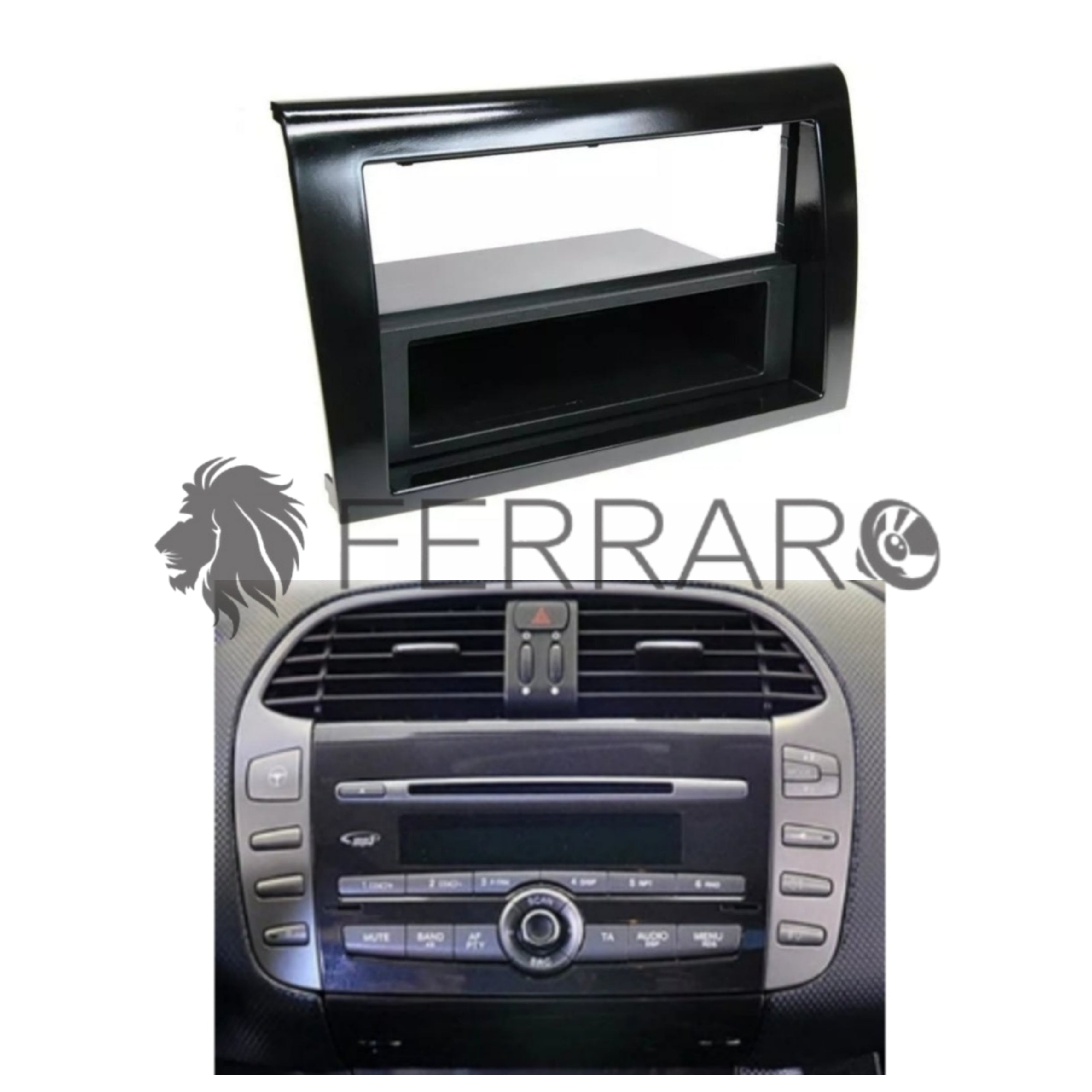 Radio cover, 1DIN, Fiat Bravo, from 2007
