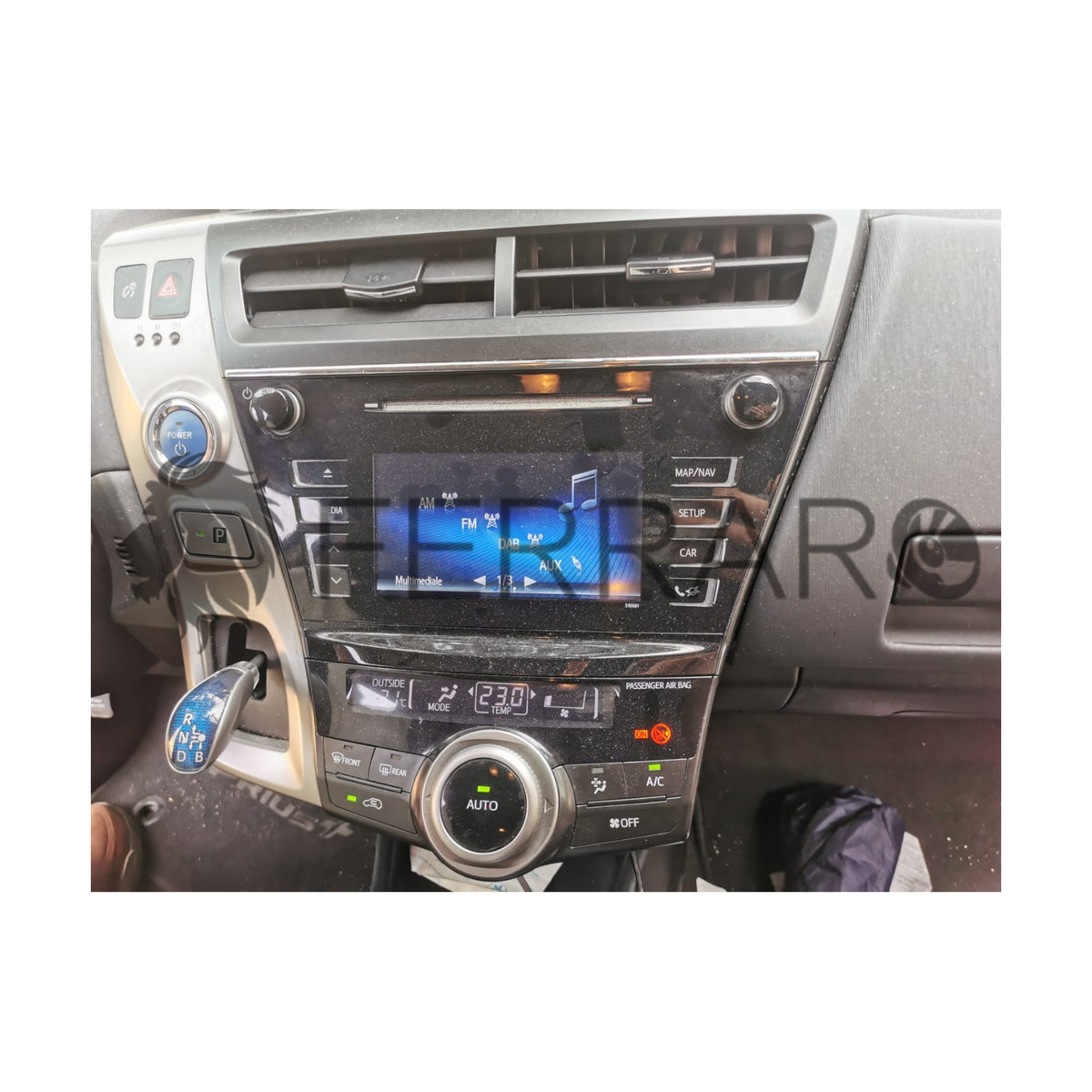 Kit Montaggio Autoradio 9"Pollici per Toyota Prius+ (2012-2021), Mascherina, Cablaggio Autoradio Android