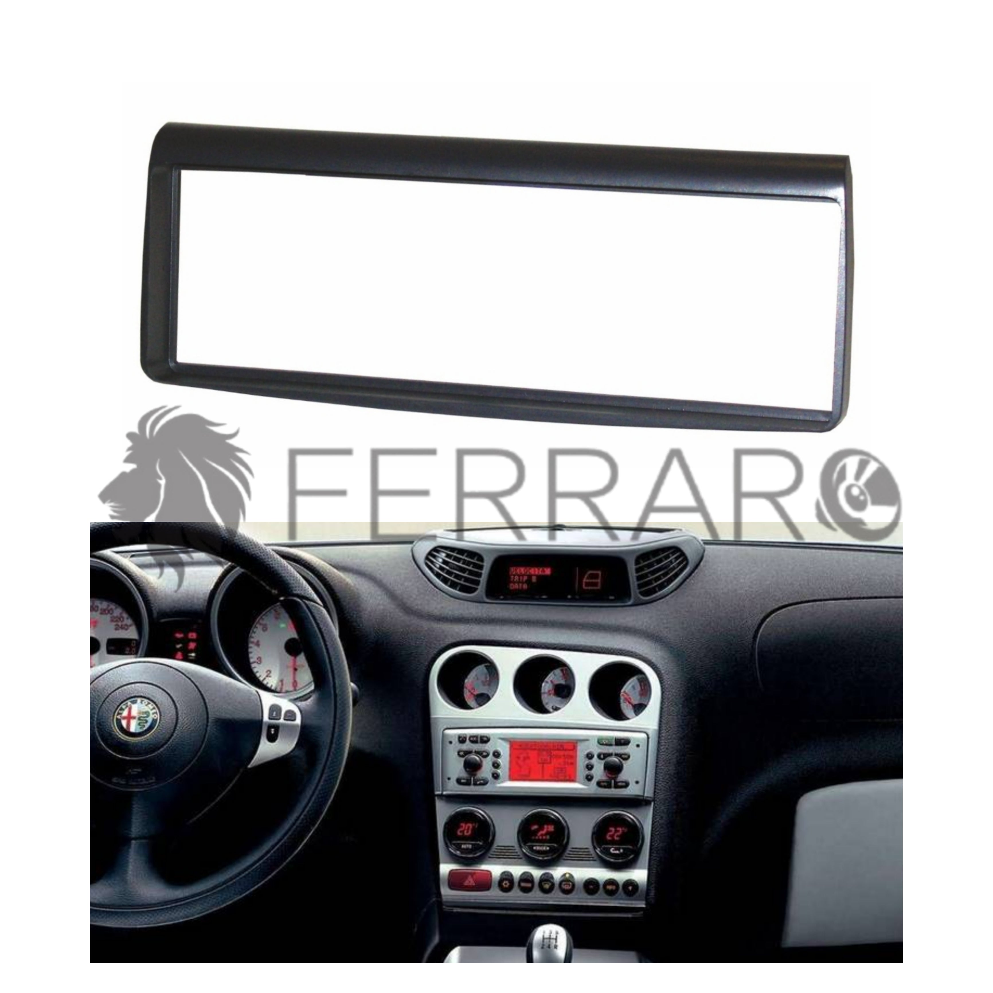 Car Radio Panel, 1DIN, Alfa Romeo - Alfa 156 up to 2002