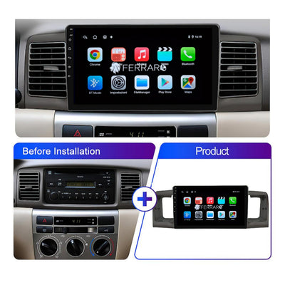 Car Radio for TOYOTA COROLLA E120/E130 [2000 - 2008] - 2GB/4GB/6GB/8GB Intelligent car system, 2Din 9"Inch, GPS, Navigator, Wifi