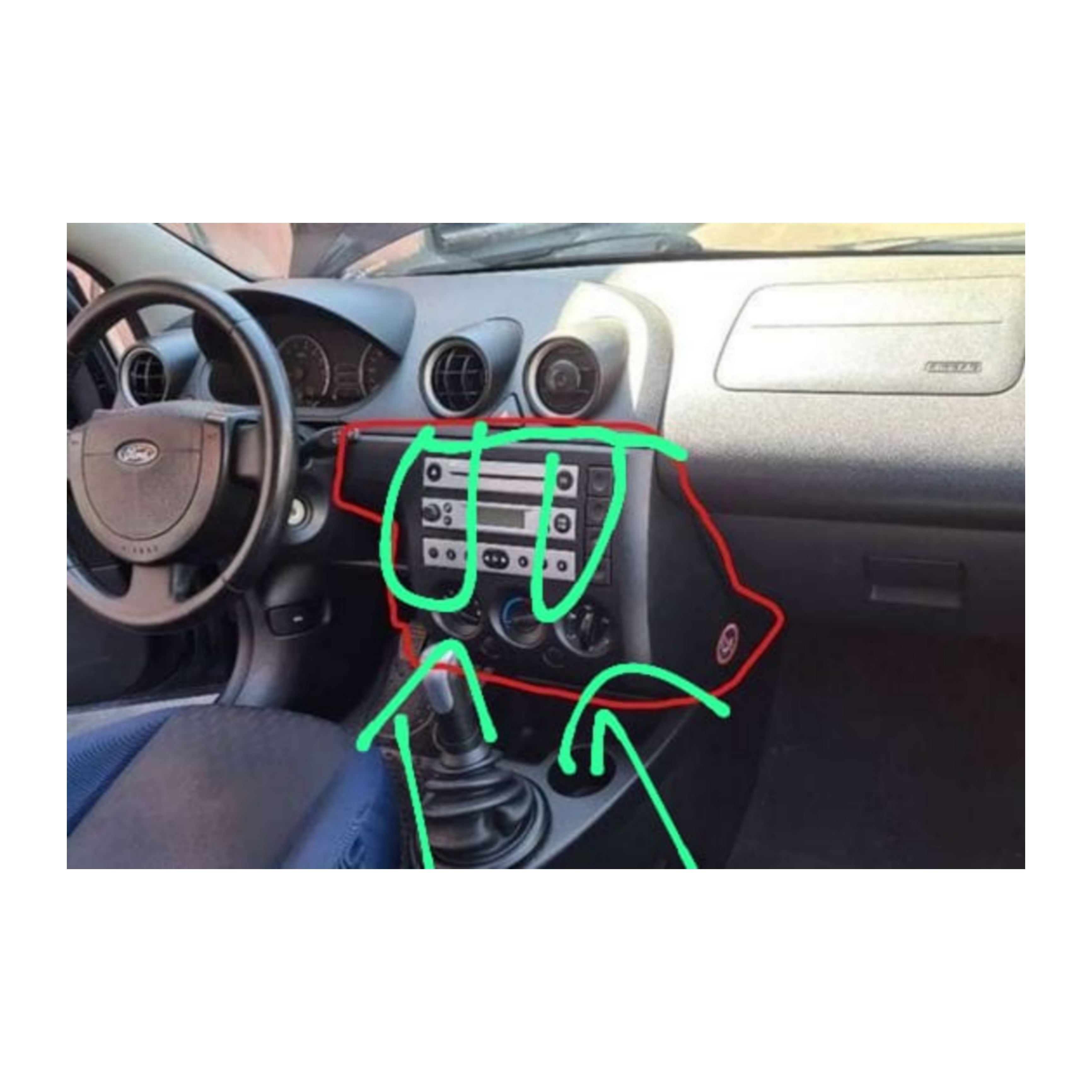 Autoradio per Ford Fiesta/Fusion 7" | 2002-2005 | Android | Motorizzato | Bluetooth | CarPlay | Android Auto | 2/32GB Ram
