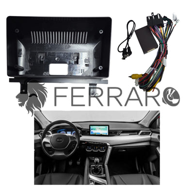 Kit Montaggio Autoradio 9"Pollici EVO 5 (2020-2022) Mascherina, Cablaggio per Autoradio Android