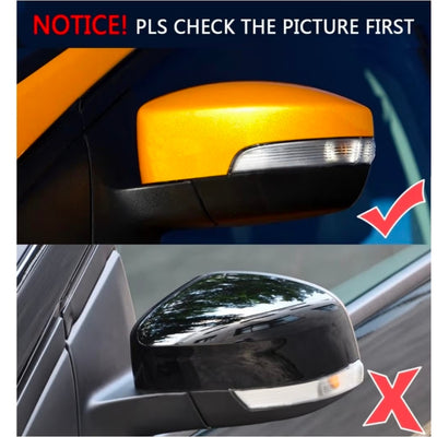 (PRENOTA) Specchietti Laterali Led per Ford Kuga, Ecosport, C-Max, S-Max, Focus MK3 (Compatibilità in Descrizione), Plug and Play