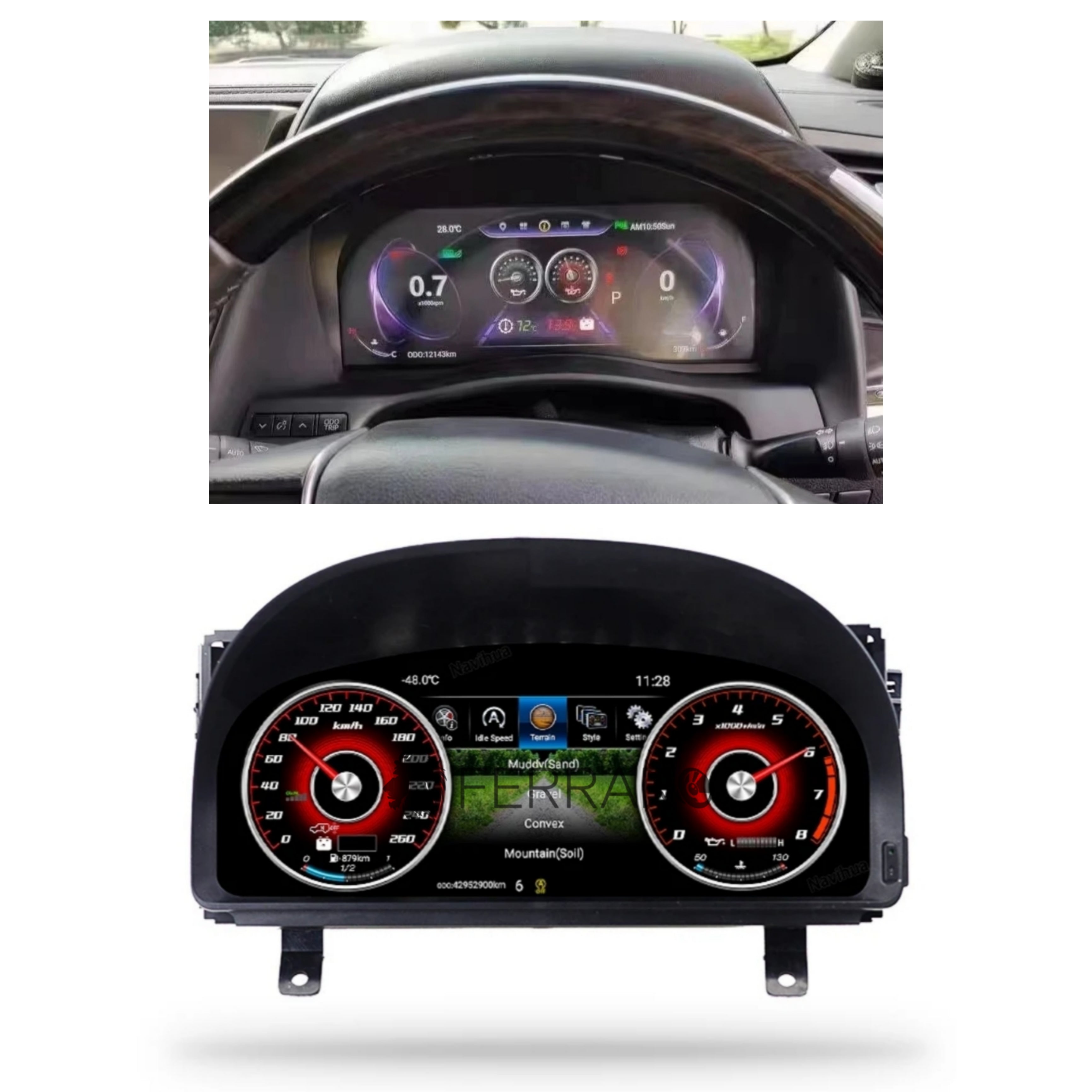 (PRENOTA) Virtual Cockpit 12.3" per Toyota Aplhard (2015-2023), HD Ultra, CarPlay e Android Auto