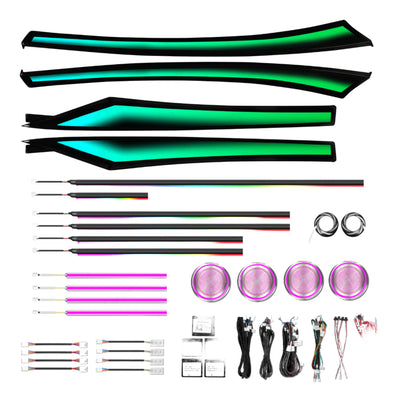 (PRENOTA) Ambient Light per BMW Serie Gran Turismo F07 (2009-2017), 256 Colori, APP