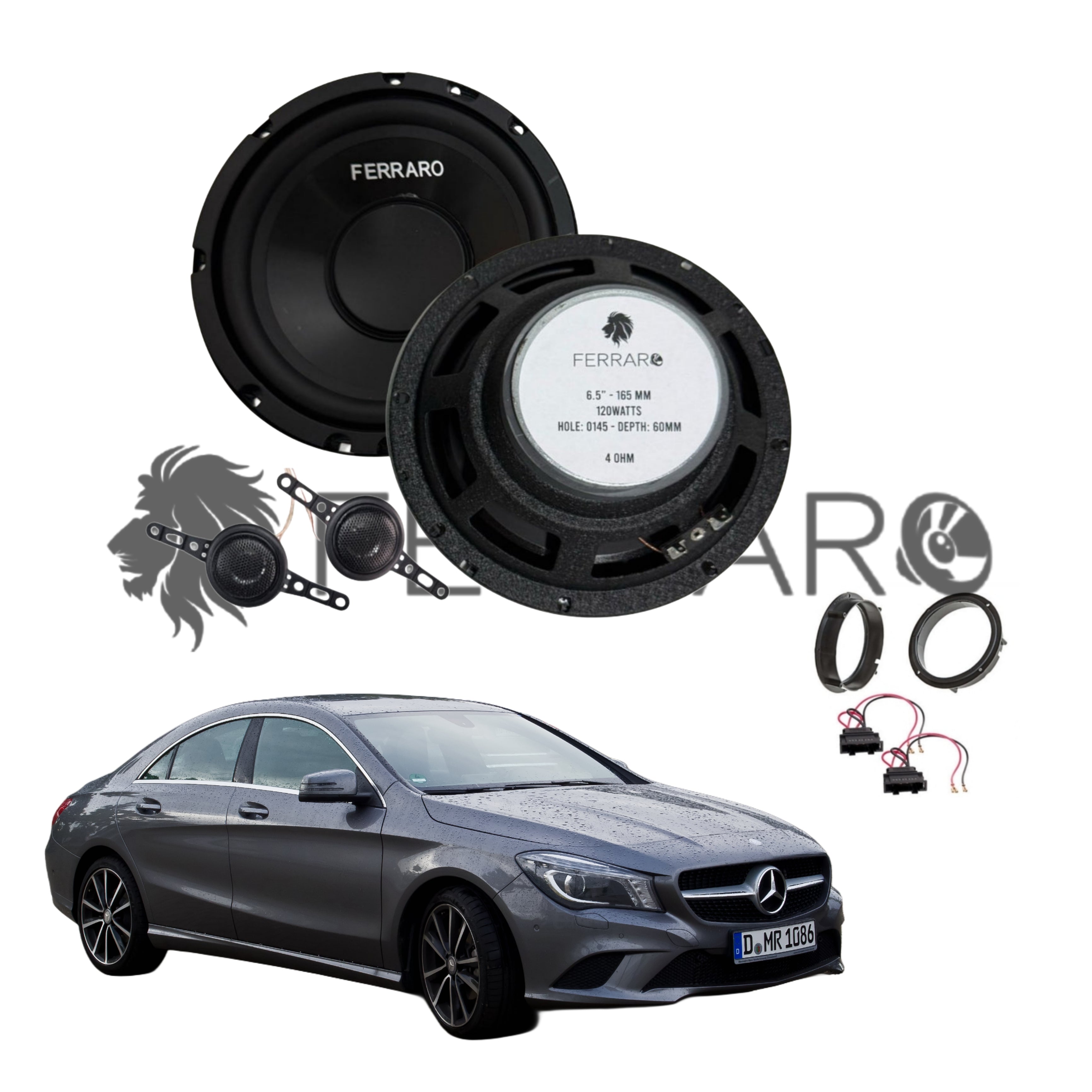 FerraroStore Kit 2 Altoparlanti, ASK-165.2, Ant o Post, Mercedes CLA, C177, X177