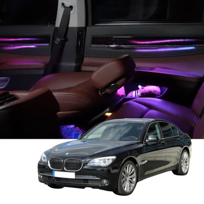 (PRENOTA) Ambient Light per BMW Serie 7 F01, F02 (2009-2014), 256 Colori, APP