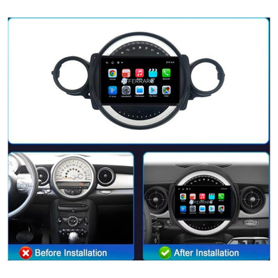 Autoradio per Mini Cooper R51, R56, R57, R58, R60, R61 9" (2007-2014) Android, Bluetooth, CarPlay | Android Auto | 2GB/4GB/6GB/8GB Ram
