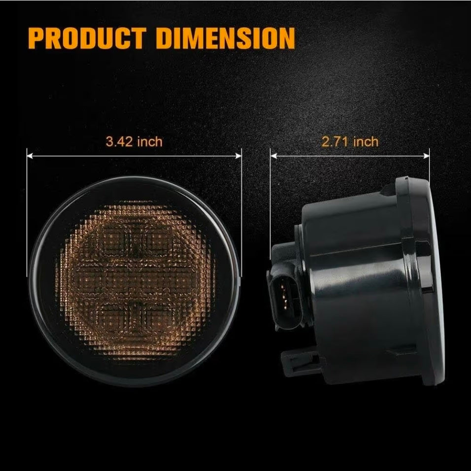 (PRENOTA) Indicatore Direzione Led per Jeep Wrangler (2007-2017), Plug and Play