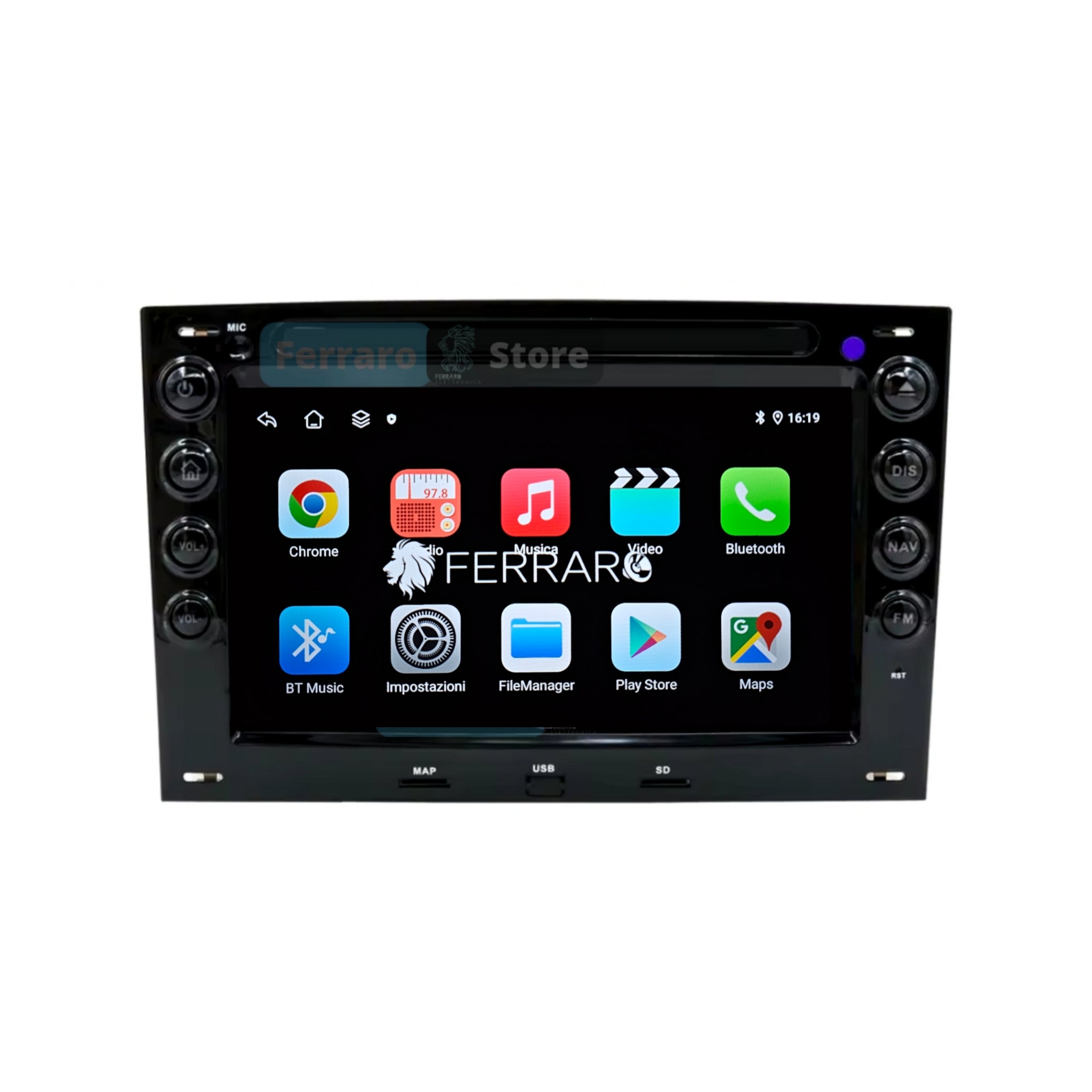 (PRENOTA)Autoradio per Renault Megane 2 7" (2002-2010) Android, Bluetooth, CarPlay, Android Auto, 4GB/8GB Ram