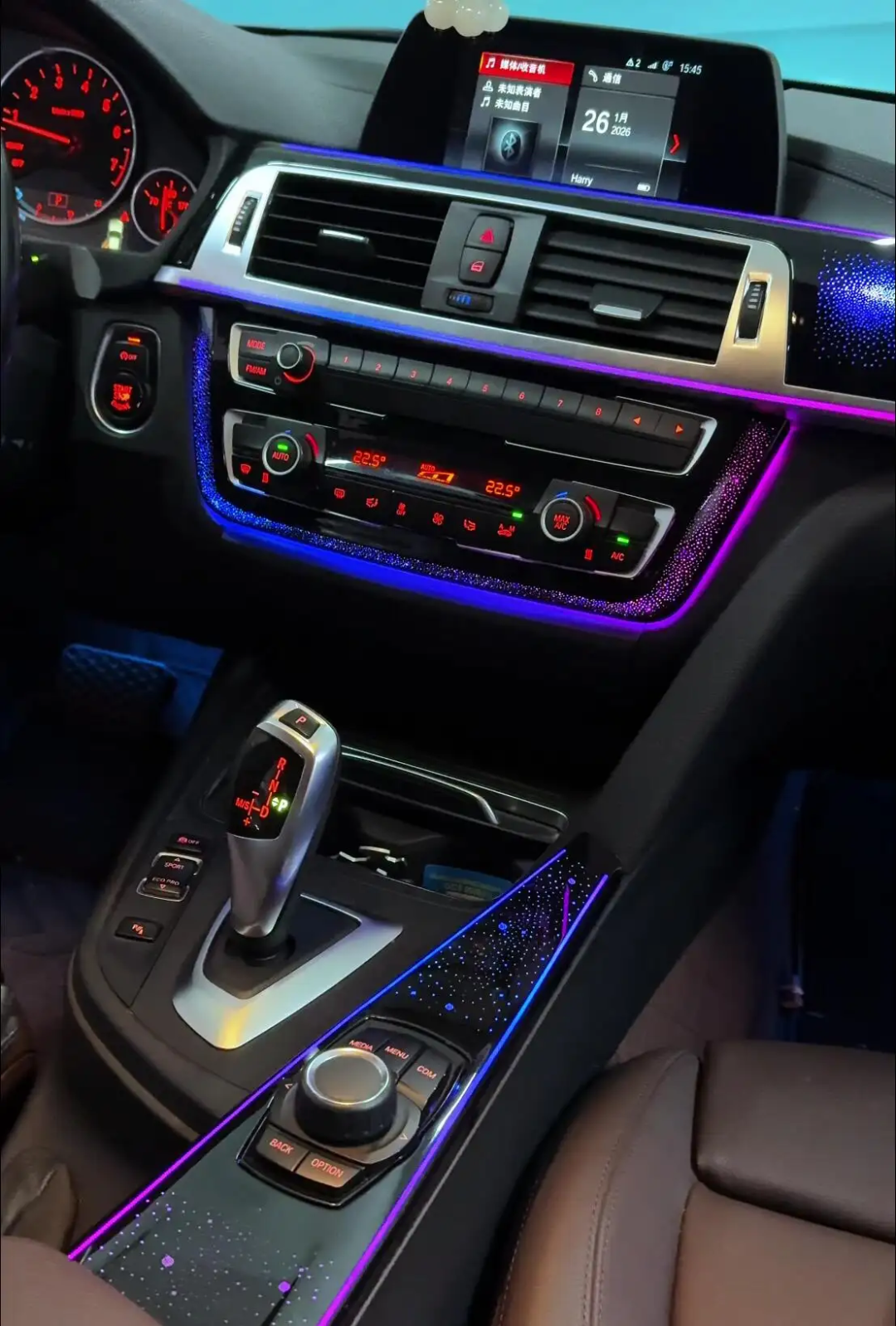 (PRENOTA) Ambient Light per BMW Serie 3/4 F30, F34 (2013-2019), 256 Colori, APP