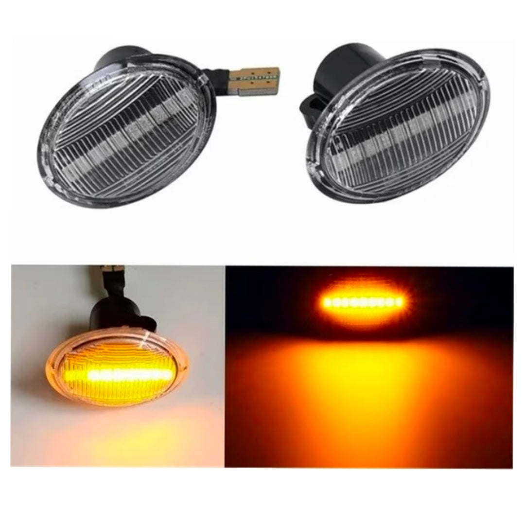 (PRENOTA)  Indicatore Direzione Led per Fiat 500, Ford Ka, Lancia Y, Maserati (Compatibilità in Descrizione), Plug and Play