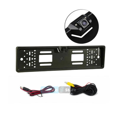 Reversing Camera with License Plate Holder - 170° Reversing, Car Reversing Camera, 4 LED Lighting, Night Vision