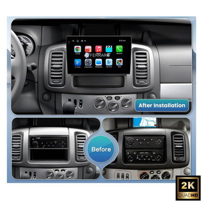 Autoradio per Nissan Primastar | Opel Vivaro | Renault Trafic 10.1" 2K | Android | Bluetooth | CarPlay | Android Auto | 4/64GB Ram