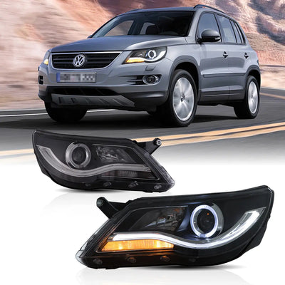 (PRENOTA)  Fanali Anteriore Completo per Volkswagen Tiguan (2007-2016) a LED