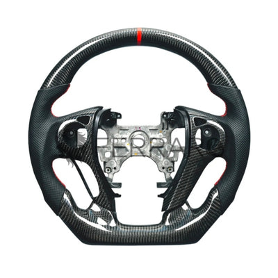 (PRENOTA) Volante Sportivo per Honda Accord (2012-2017), Carbonio, Customizzato in Pelle