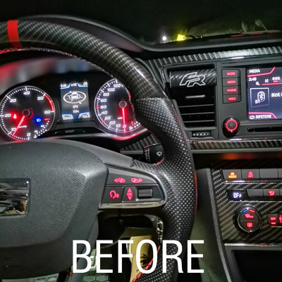 (PRENOTA) Virtual Cockpit 12.3" per Seat Leon 5F (2013-2019), HD Ultra, CarPlay e Android Auto