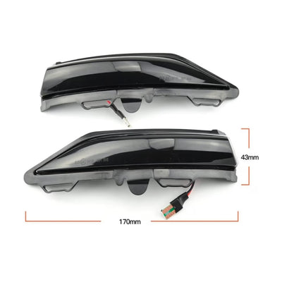 (PRENOTA) Specchietti Laterali Led per Ford Fiesta ST Line, MK8 (Dal 2018>), Plug and Play