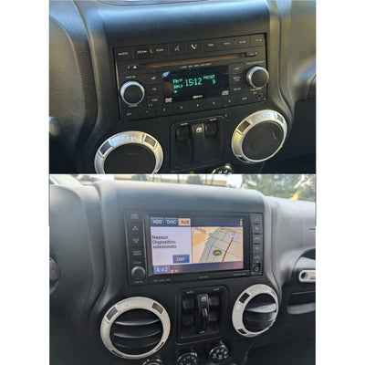 (PRENOTA) Autoradio per Jeep Wrangler 3 JK 12.3" (2010-2018) Android, Bluetooth, CarPlay, Android Auto, 4/64GB Ram