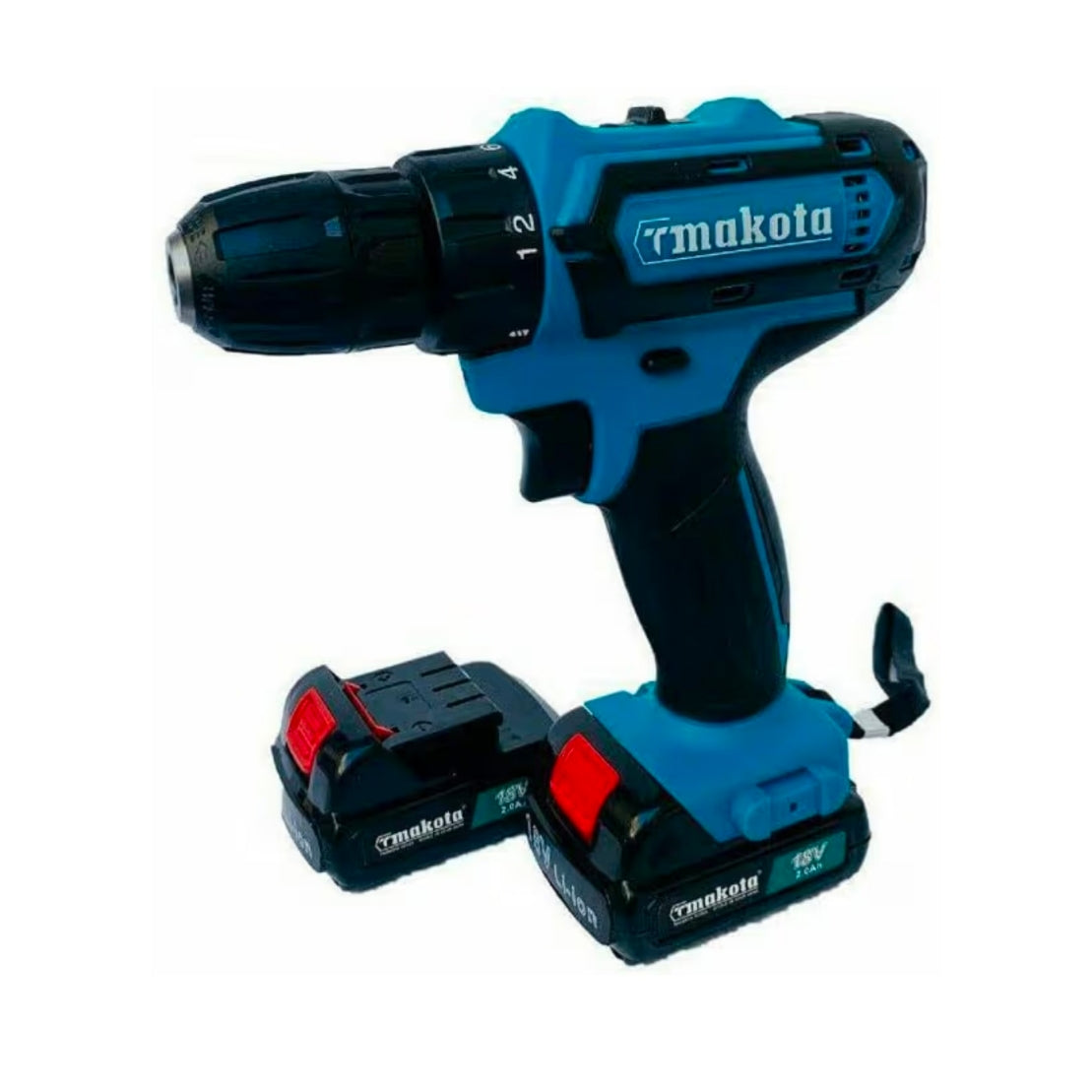 Trapano Avvitatore a Batteria 18V, Set 24 Accessori in Valigetta