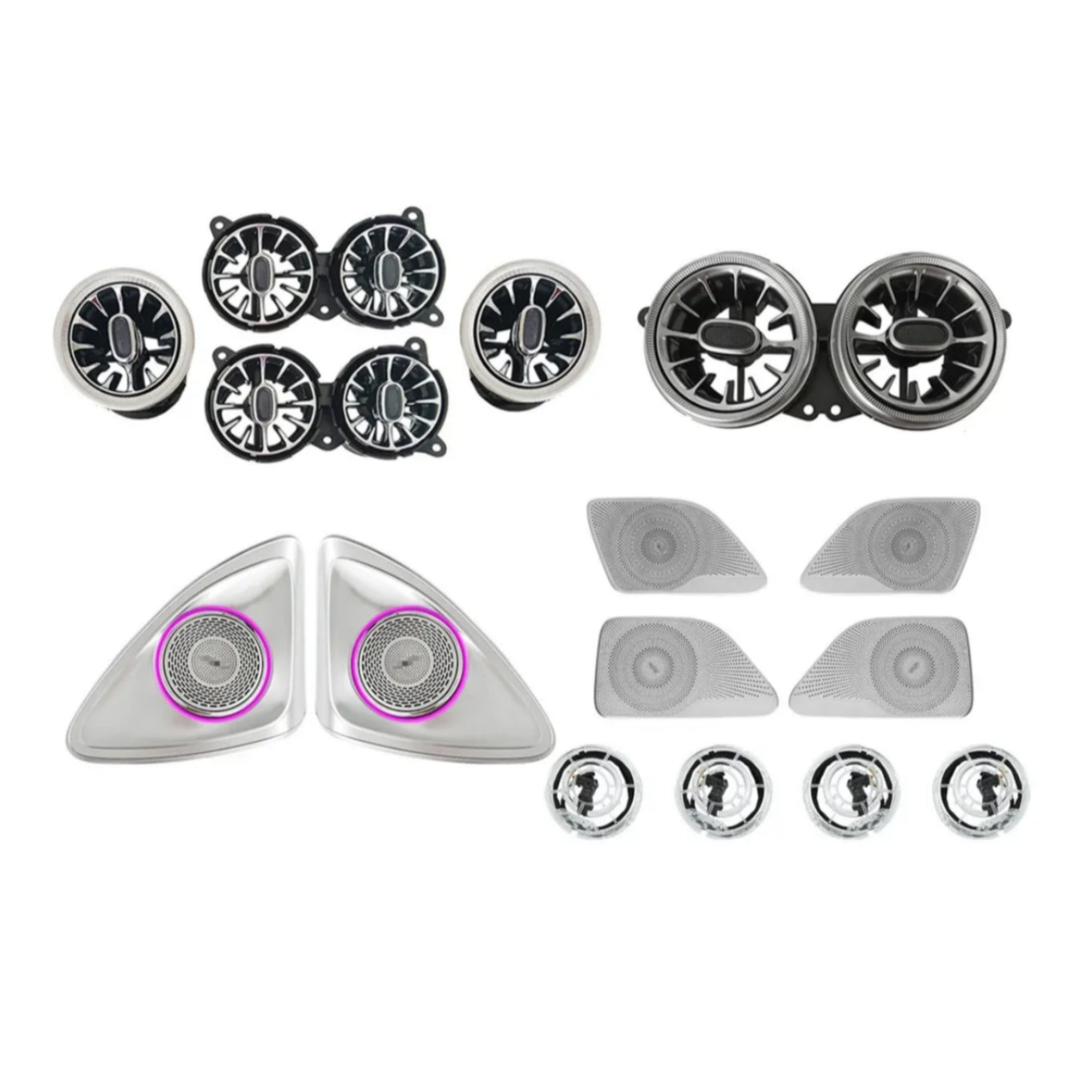 (PRENOTA) Ambient Light Tweeter per Mercedes Benz Classe S W222, 256 Colori, APP