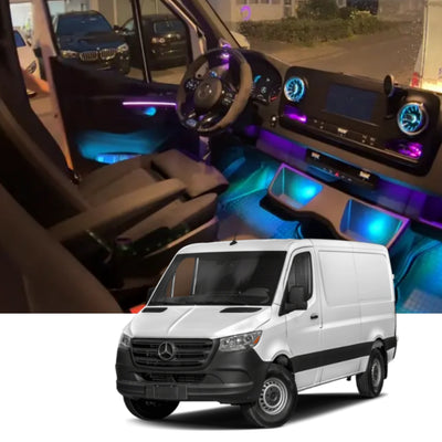(PRENOTA) Ambient Light per Mercedes Sprinter W907 (2018-2025), 256 Colori, APP