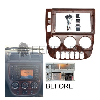(PRENOTA) Kit Montaggio Autoradio 9"Pollici Mercedes ML W163 (2002-2005) Mascherina, Cablaggio per Autoradio Android